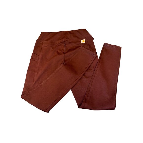 Carhartt Womens Fitted Stretch Work Pants In Deep Purple/Maroon Size XS - Picture 11 of 12